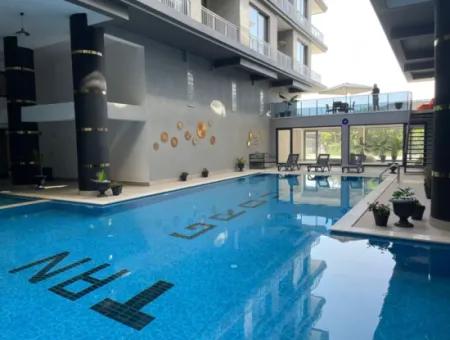 Urgent!! 1 1 Furnished Apartment For Sale With Pool In Dalaman Altıntaş