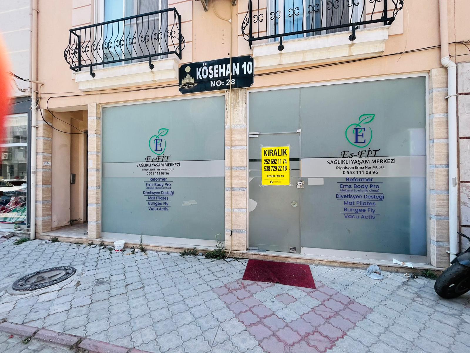 Merkez'de Kapalı Mutfaklı Kiralık Büyük Dükkan Ref.Kodu:7266