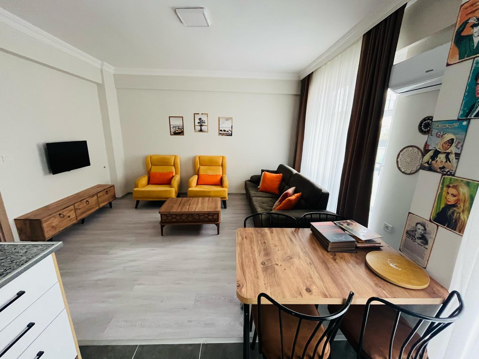 DALAMAN HAVUZLU SİTEDE KİRALIK 2+1 EŞYALI DAİRE REF.KODU:7191