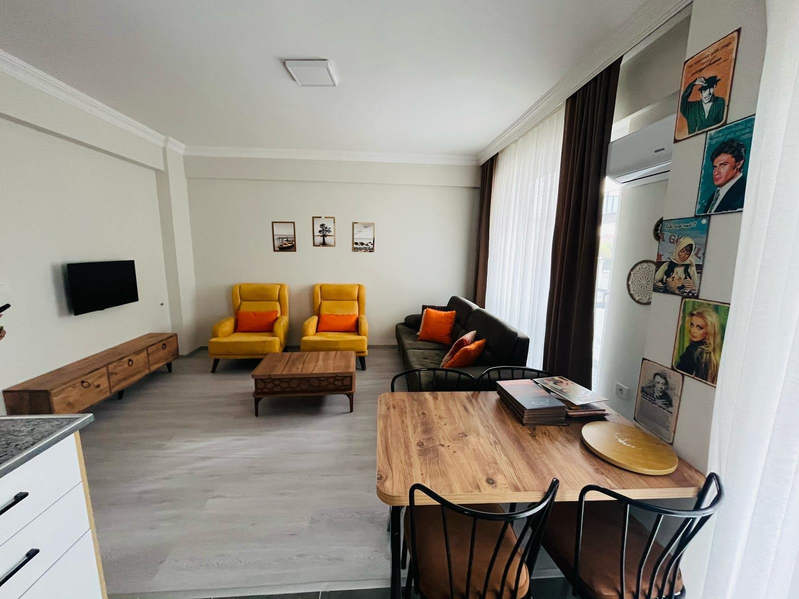 DALAMAN HAVUZLU SİTEDE KİRALIK 2+1 EŞYALI DAİRE REF.KODU:7191